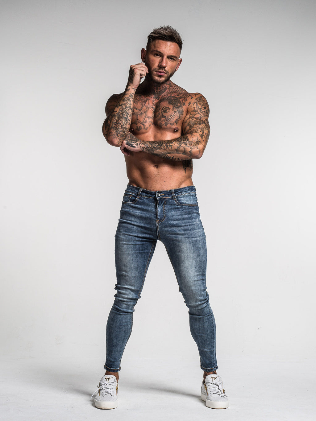 Los jeans luciano - azul lavado