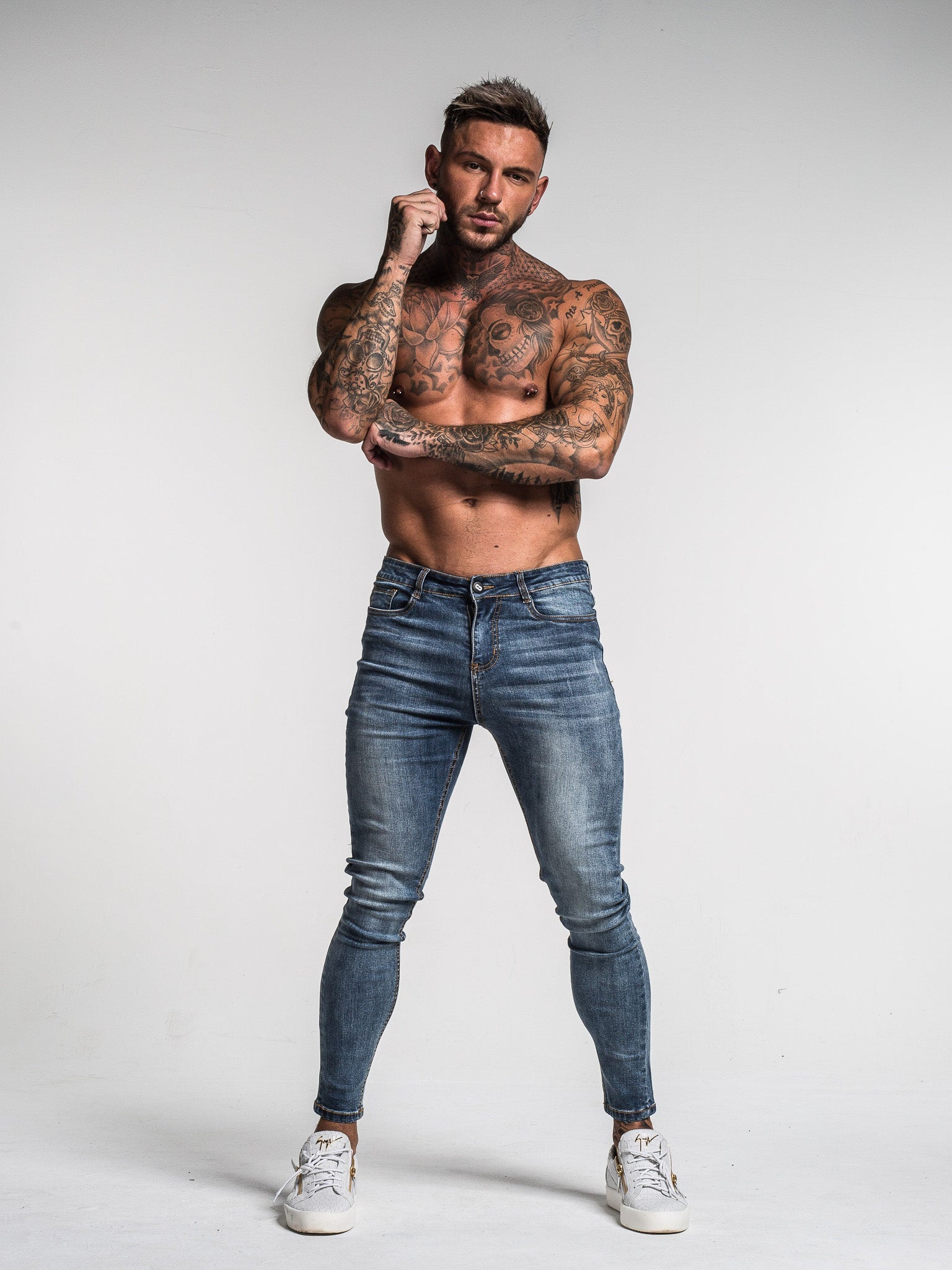 Los jeans luciano - azul lavado