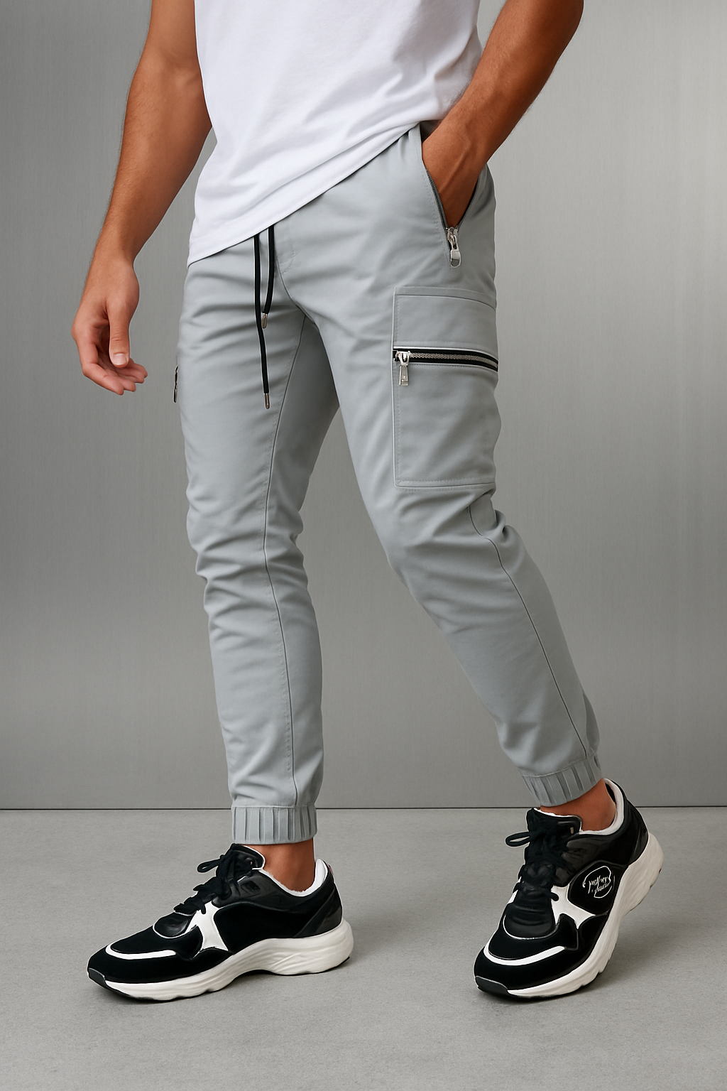 Luxe Cargo-Hose - Dunkelgrau