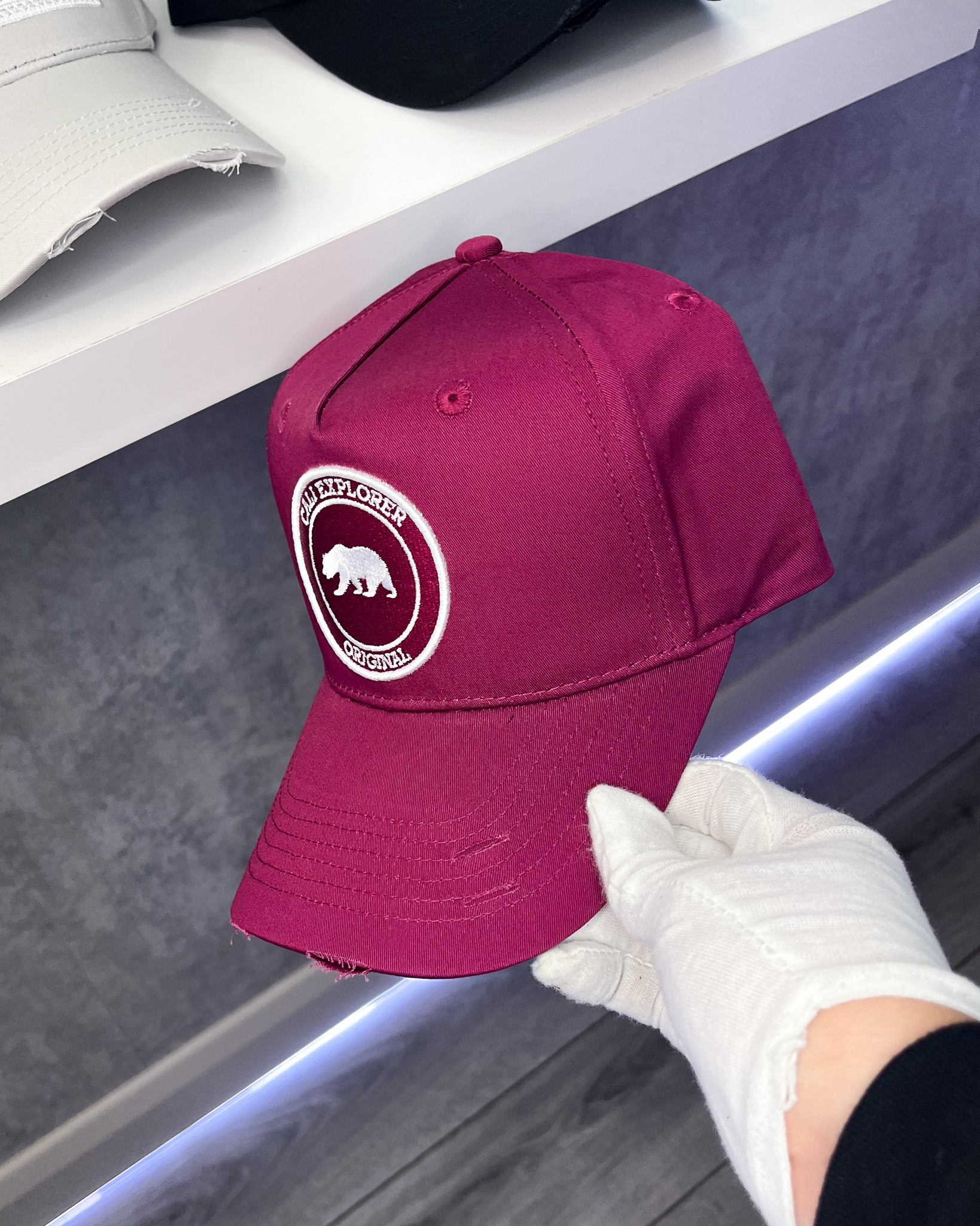 V2 Explorer Cap - Maroon Red