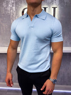 Polo a Collo Cubano - Azzurro Baby