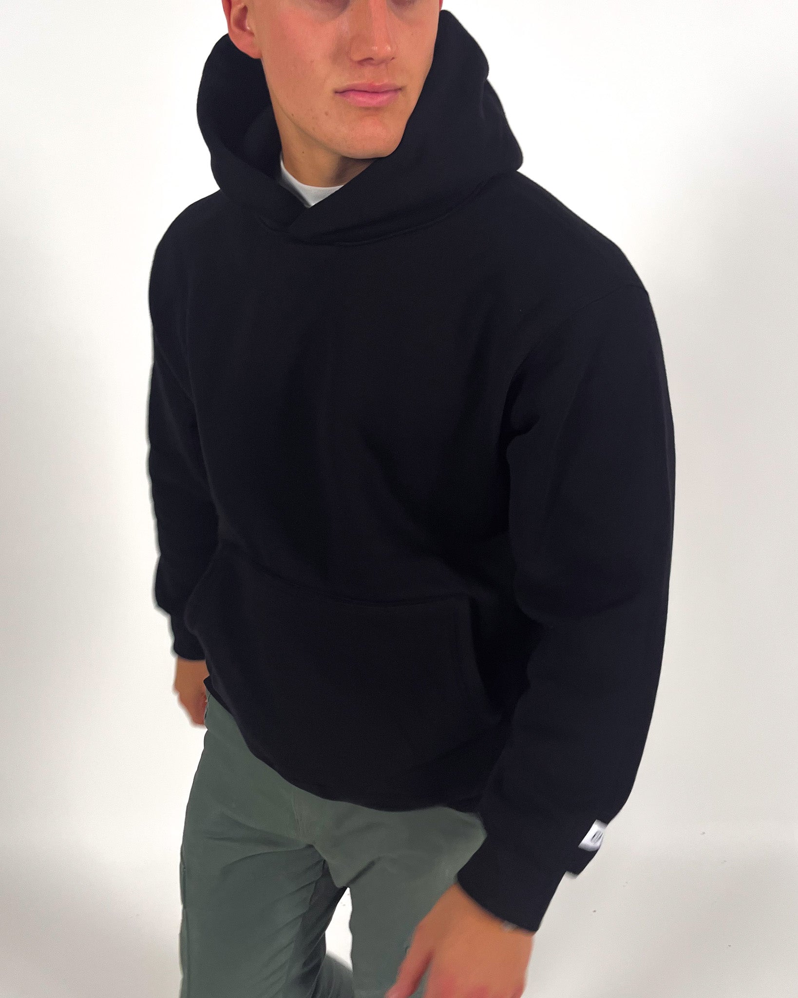 Felpa con cappuccio Cali di grandi dimensioni - Black