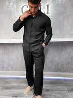 Camisa de Lino - Negra