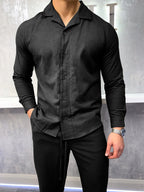 Camisa de Lino - Negra