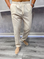 Pantaloni di lino - Farina d'avena