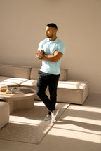 Polo a Collo Cubano - Azzurro Baby