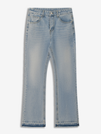 Denim jeans met wijde pijpen voor heren - Lichtblauw