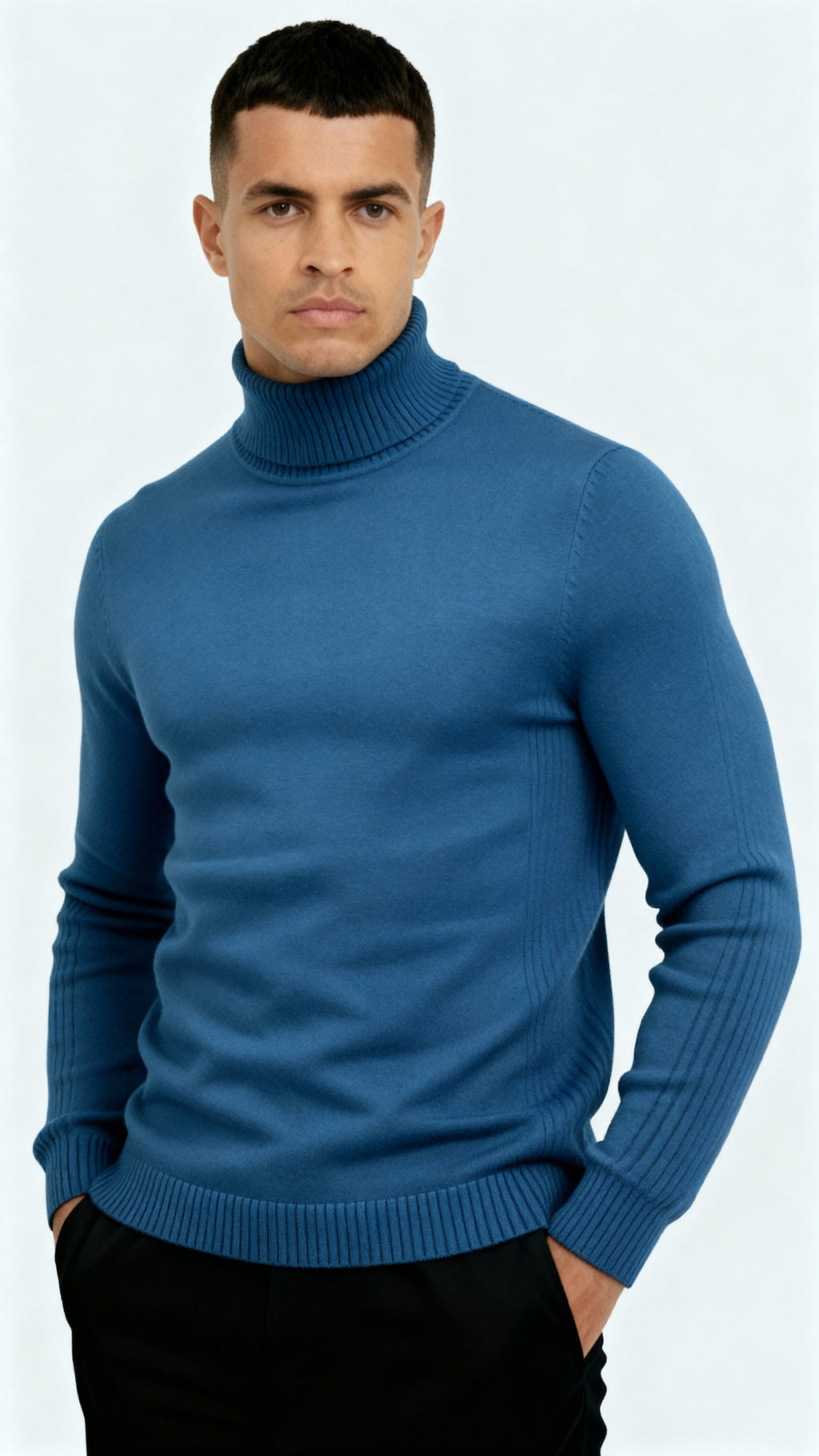 Men’s Classic Turtleneck Sweater – Warm, Stylish & Versatile Knitwear