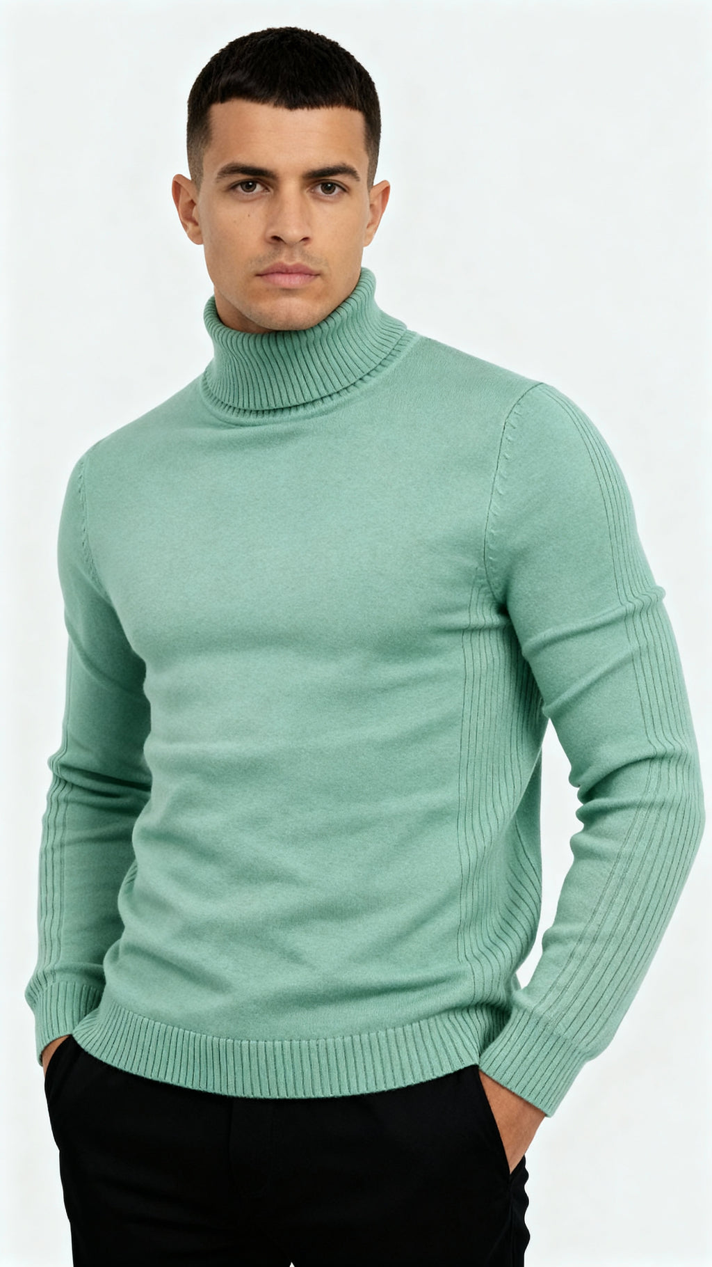 Men’s Classic Turtleneck Sweater – Warm, Stylish & Versatile Knitwear