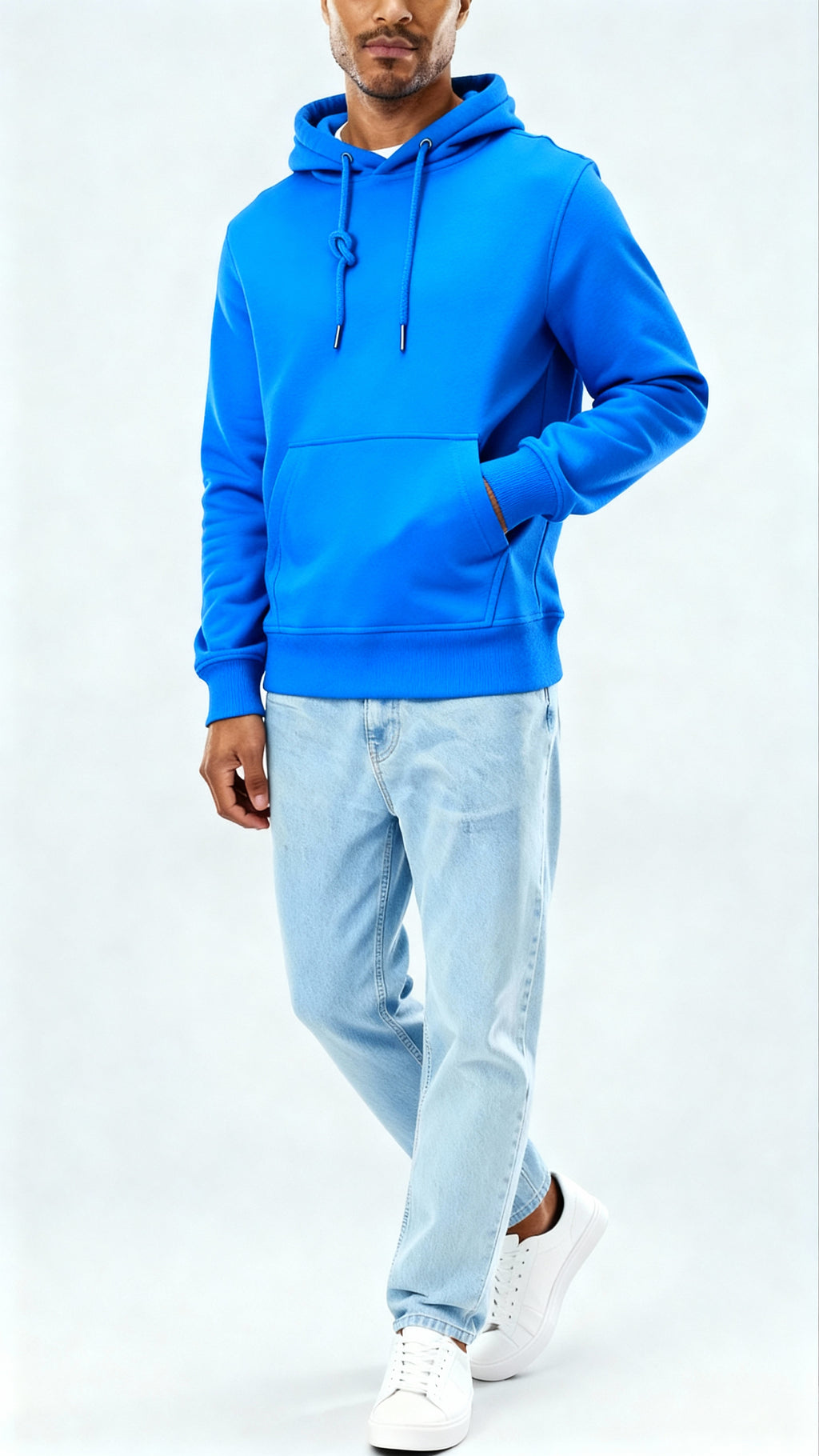 Men's Hoodie – Soft Cotton Blend Pullover with Adjustable Hood & Kangaroo Pocket for Everyday Comfort