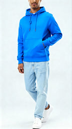 Men's Hoodie – Soft Cotton Blend Pullover with Adjustable Hood & Kangaroo Pocket for Everyday Comfort