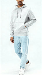 Men's Hoodie – Soft Cotton Blend Pullover with Adjustable Hood & Kangaroo Pocket for Everyday Comfort
