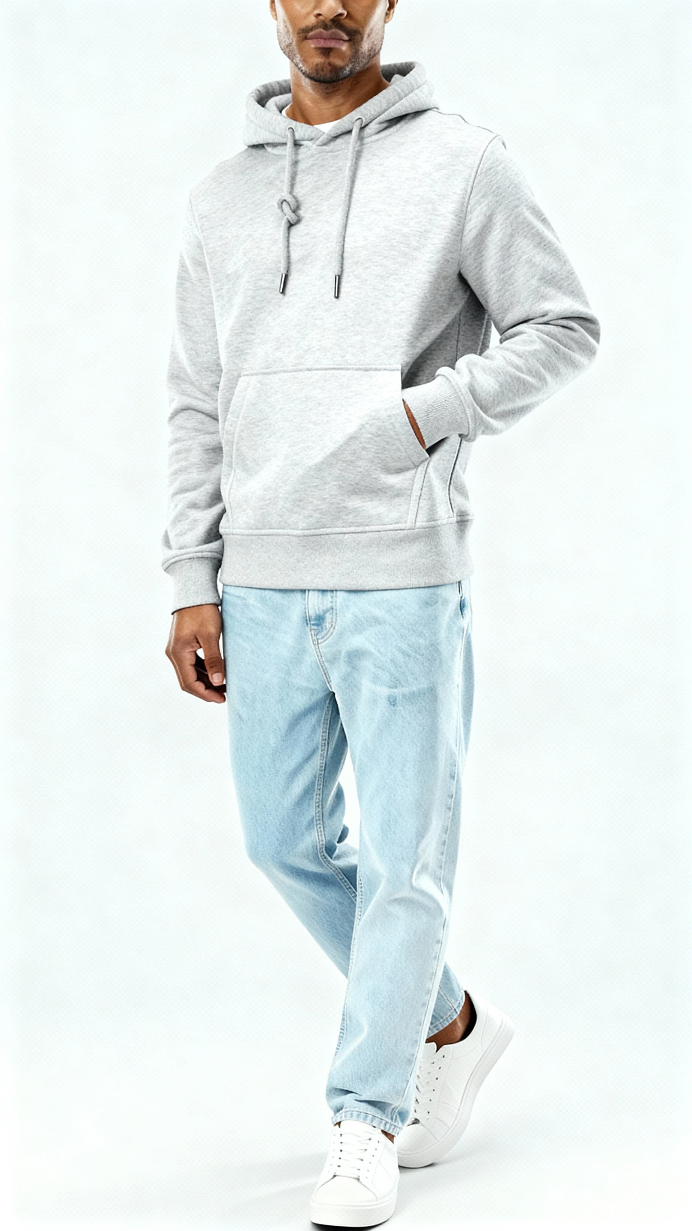Men's Hoodie – Soft Cotton Blend Pullover with Adjustable Hood & Kangaroo Pocket for Everyday Comfort