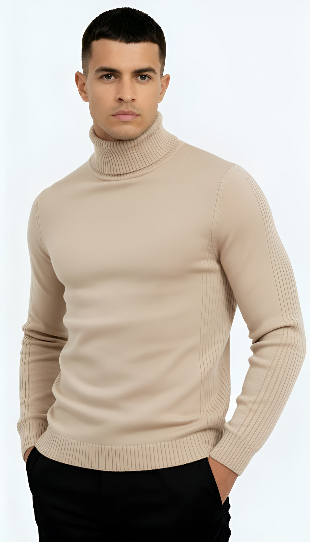Men’s Classic Turtleneck Sweater – Warm, Stylish & Versatile Knitwear