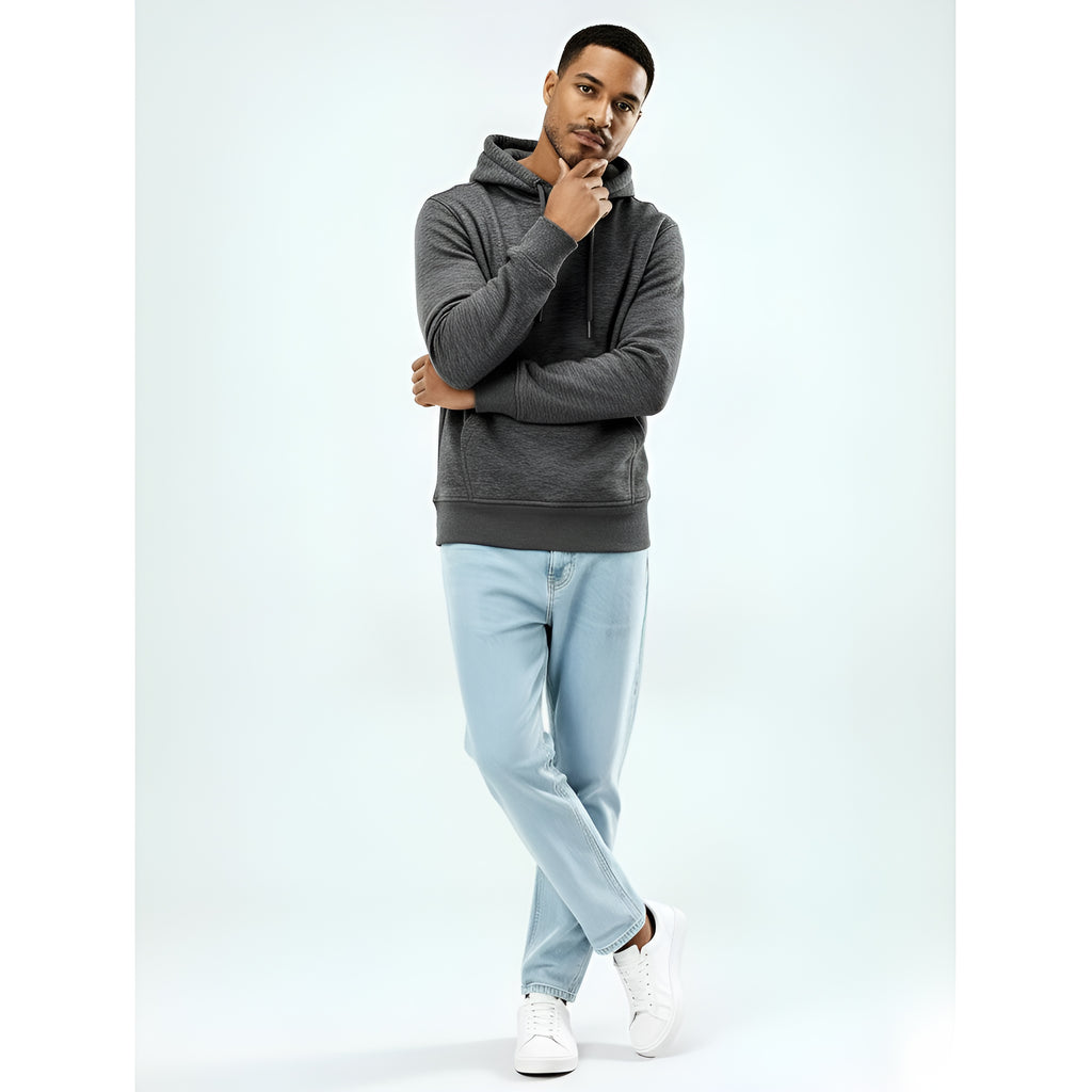 Men's Hoodie – Soft Cotton Blend Pullover with Adjustable Hood & Kangaroo Pocket for Everyday Comfort
