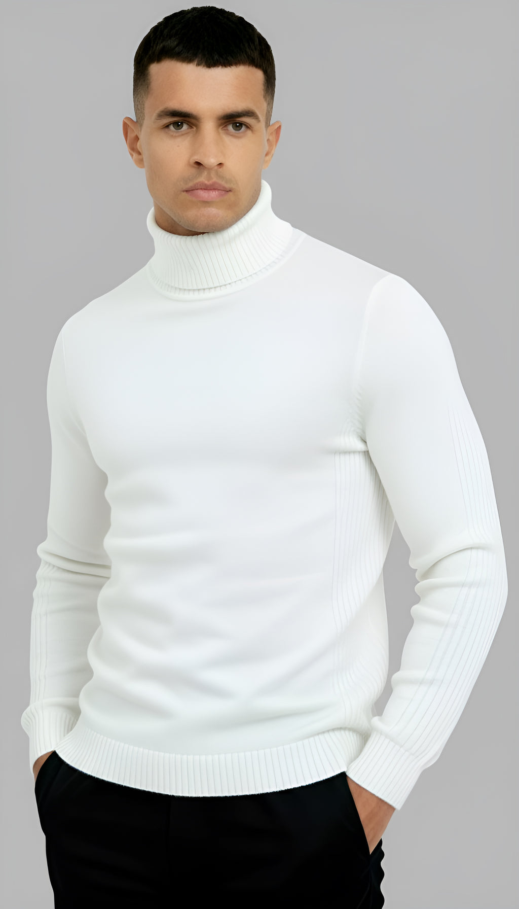 Men’s Classic Turtleneck Sweater – Warm, Stylish & Versatile Knitwear