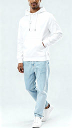 Men's Hoodie – Soft Cotton Blend Pullover with Adjustable Hood & Kangaroo Pocket for Everyday Comfort