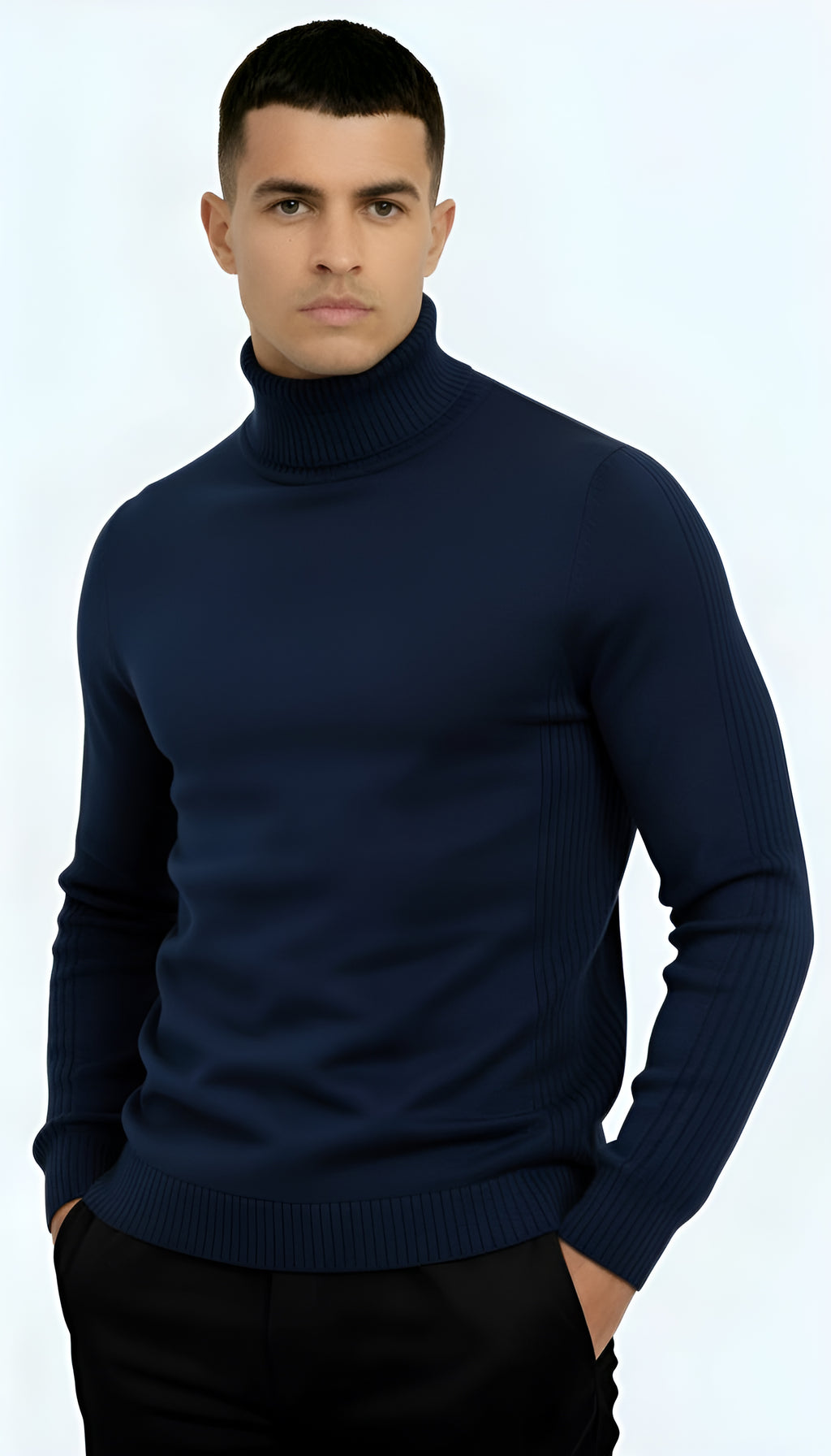 Men’s Classic Turtleneck Sweater – Warm, Stylish & Versatile Knitwear