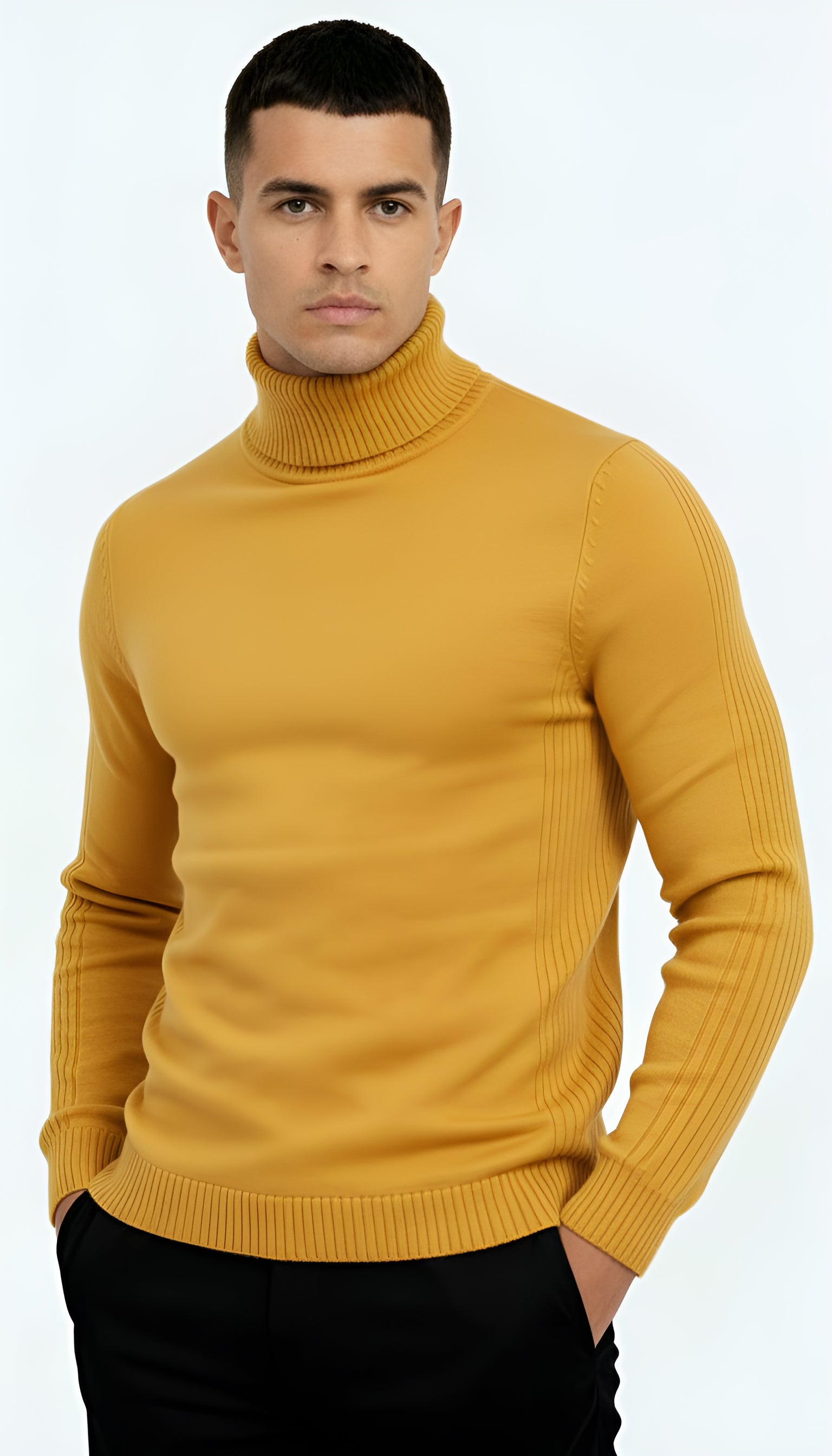 Klassieke coltrui voor heren - Warme, stijlvolle en veelzijdige gebreide kleding