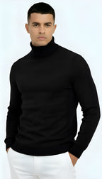 Men’s Classic Turtleneck Sweater – Warm, Stylish & Versatile Knitwear