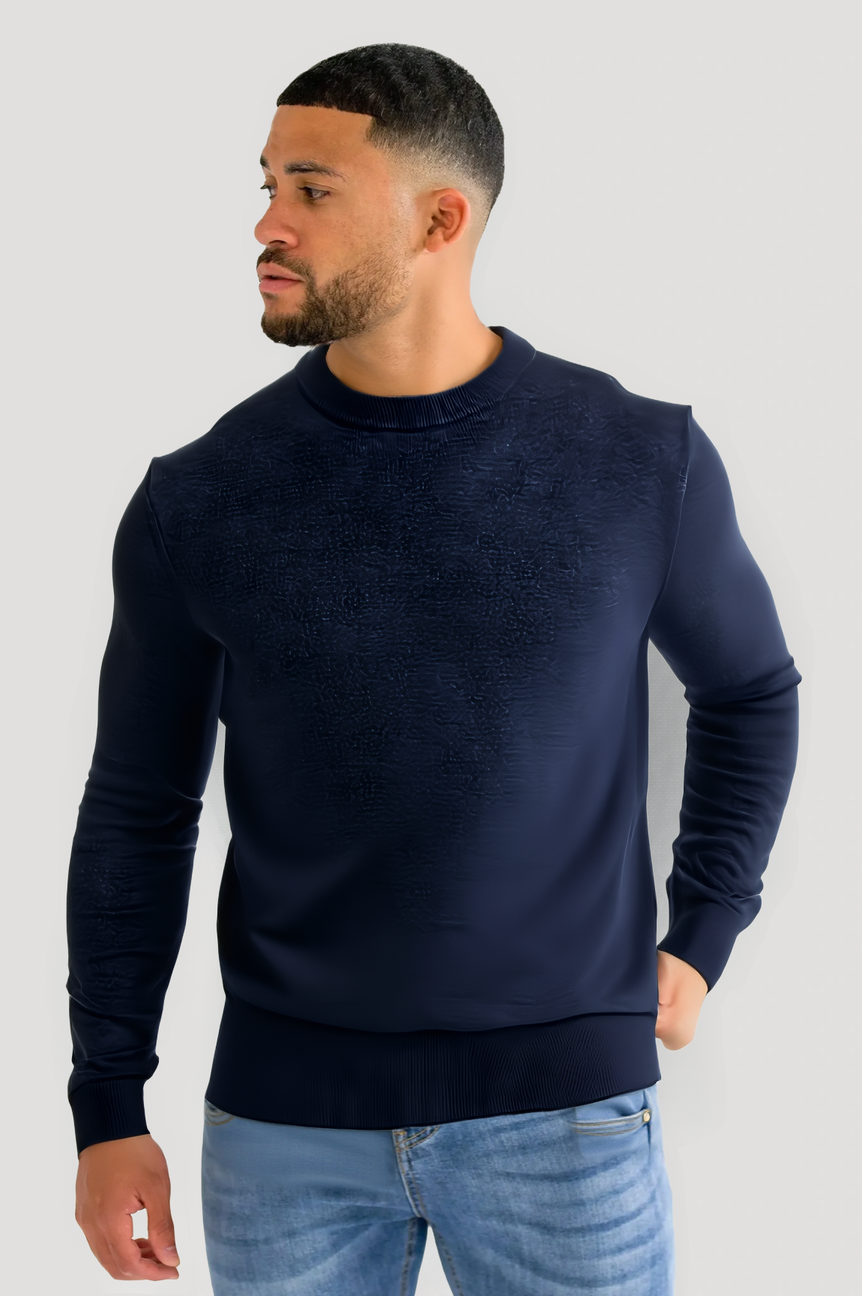 The Milano - Jersey de punto para hombre , Look clásico entallado