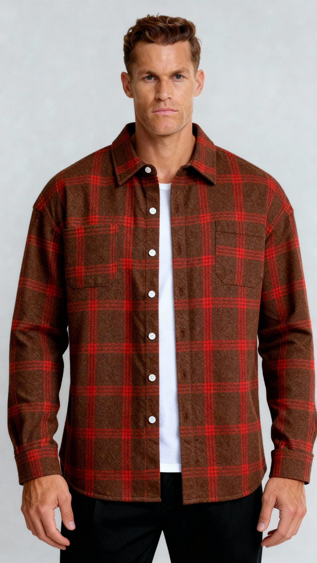 Geruit herenoverhemd - Klassiek ruitpatroon, comfortabele pasvorm en veelzijdige stijl