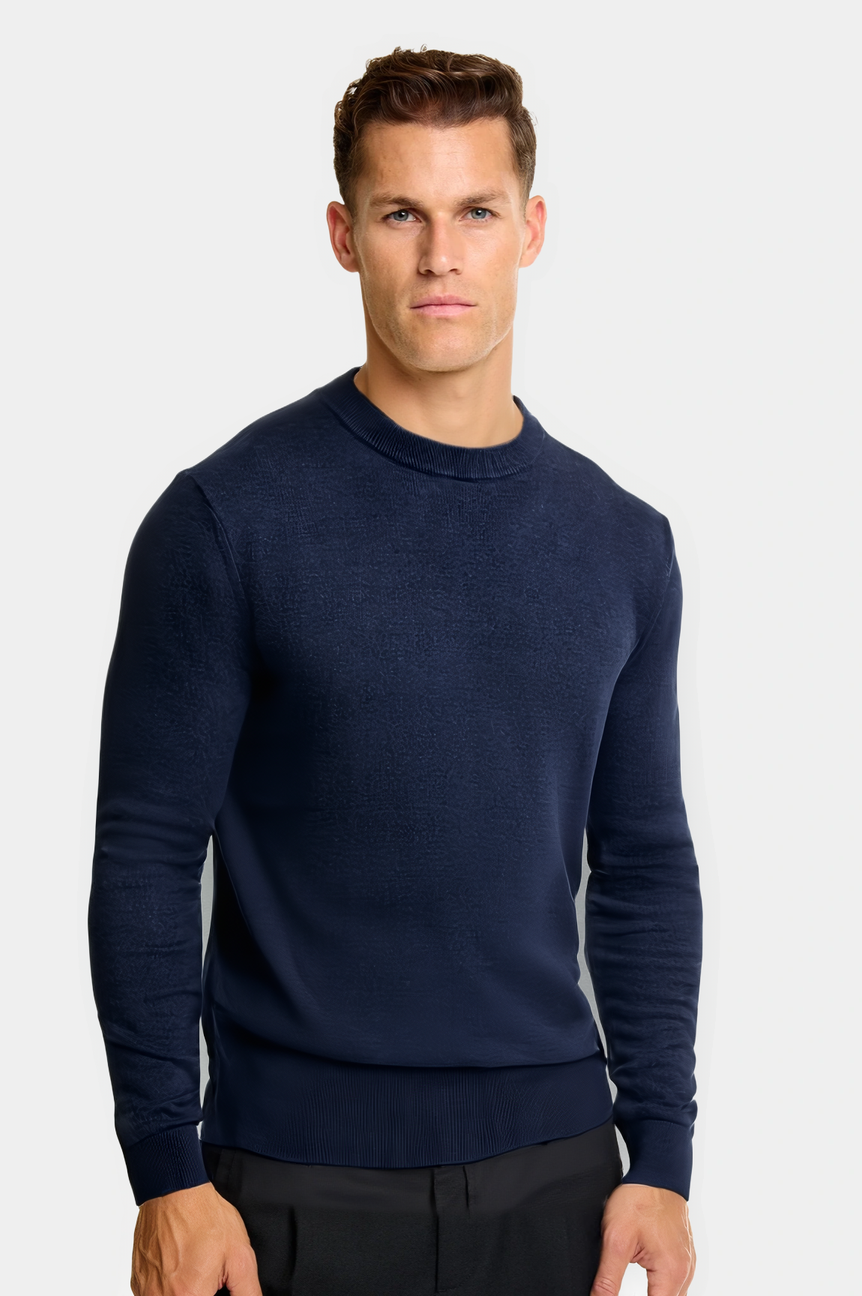The Milano - Jersey de punto para hombre , Look clásico entallado