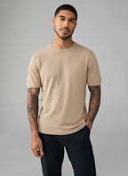 Paris - knitted mens T-shirt , wool blend.