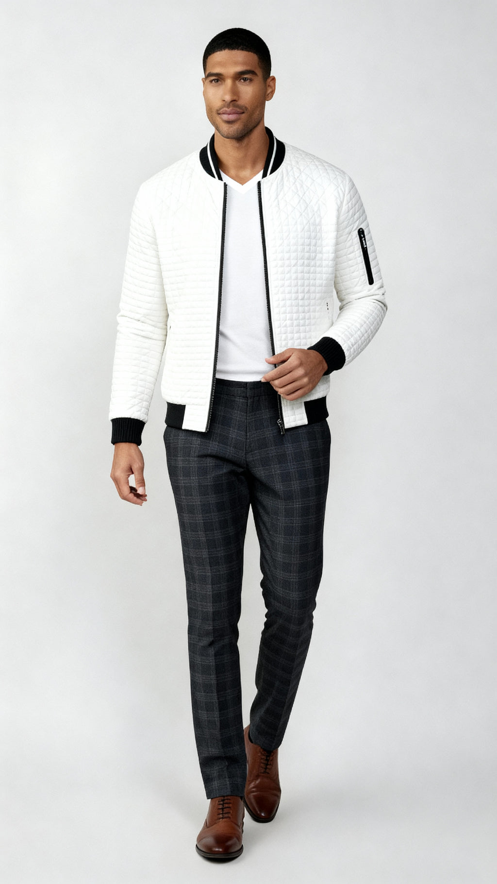 Heren-Trui met halflange ritssluiting - Zachte katoenmix Warme trui