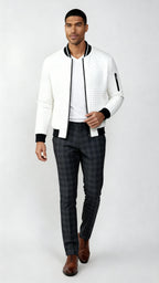 Heren-Trui met halflange ritssluiting - Zachte katoenmix Warme trui