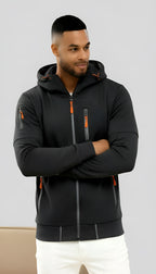 Casual herenjack met capuchon - lichtgewicht windjack met rits voor buitengebruik in de lente en herfst