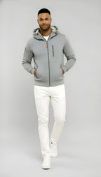 Casual herenjack met capuchon - lichtgewicht windjack met rits voor buitengebruik in de lente en herfst