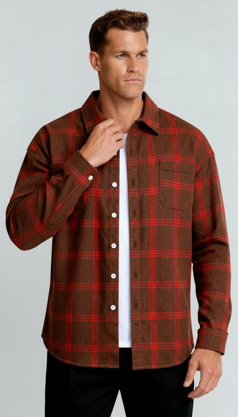 Geruit herenoverhemd - Klassiek ruitpatroon, comfortabele pasvorm en veelzijdige stijl