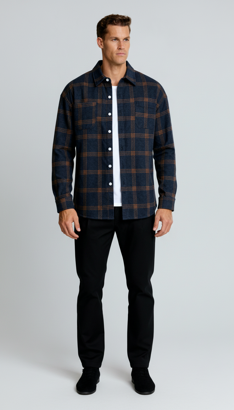 Geruit herenoverhemd - Klassiek ruitpatroon, comfortabele pasvorm en veelzijdige stijl