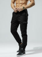 Pantaloni cargo mimetici da uomo - Pantaloni da combattimento con coulisse in vita e polsino elastico