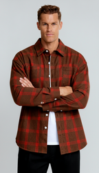 Geruit herenoverhemd - Klassiek ruitpatroon, comfortabele pasvorm en veelzijdige stijl