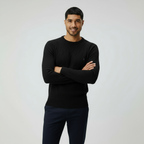 Men’s Crew Neck Jumper with Diamond Pattern – Classic Knit Sweater for Smart & Casual Style