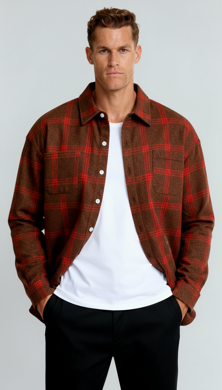 Geruit herenoverhemd - Klassiek ruitpatroon, comfortabele pasvorm en veelzijdige stijl