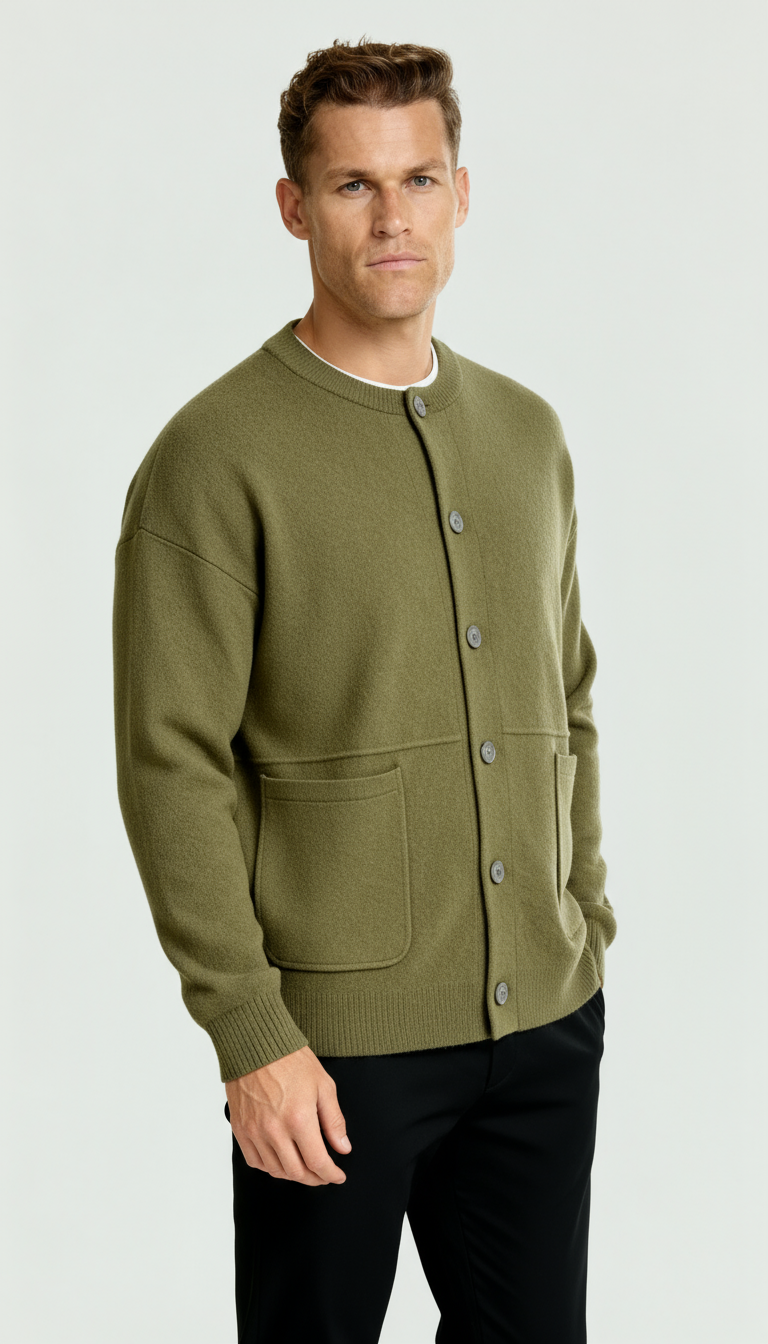 Gebreid herenvest - stijlvol vest met getailleerde pasvorm