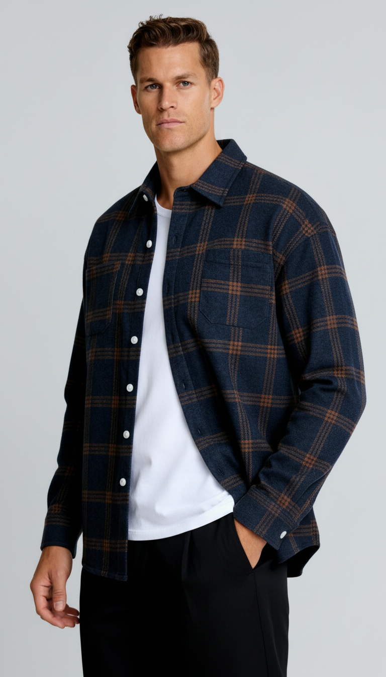 Geruit herenoverhemd - Klassiek ruitpatroon, comfortabele pasvorm en veelzijdige stijl