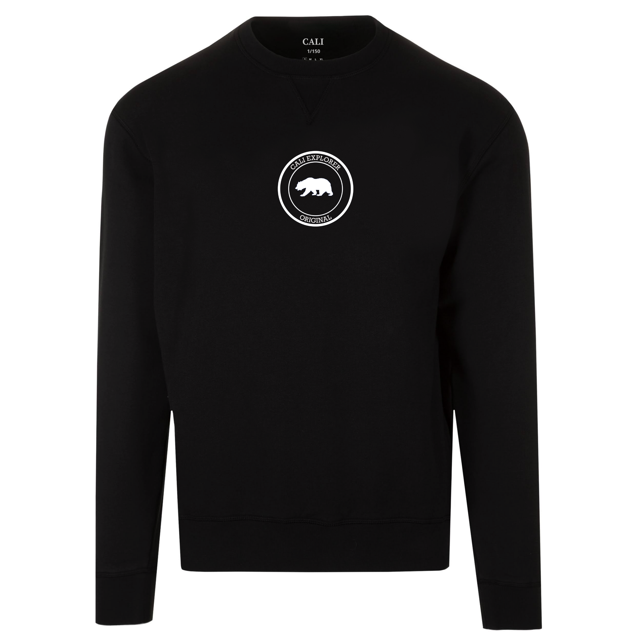 Sweatshirt met Explorer-badge - Zwart